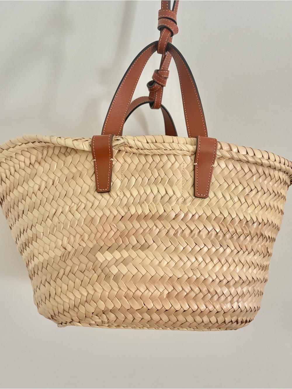 CELINE TEEN CLASSIC PANIER IN PALM LEAVES AND CALFSKIN - Picture 11 of 15